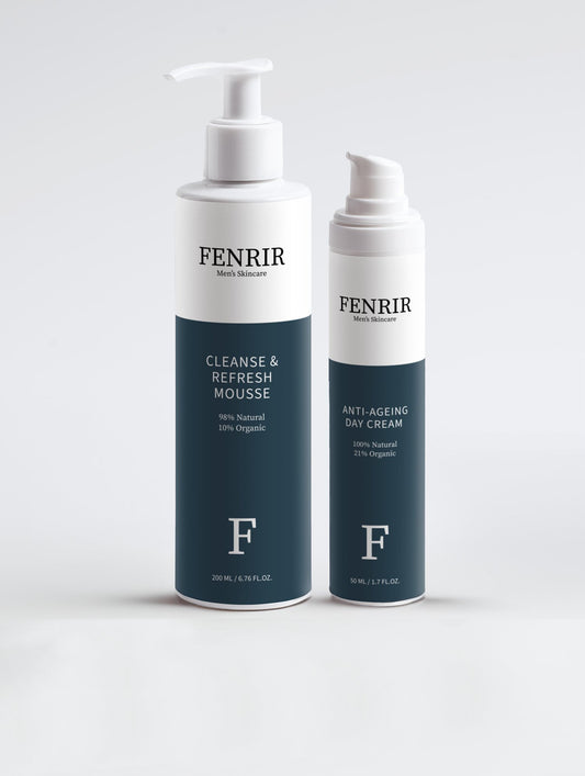 Anti-Aging skincare set, bundle, cream, cleanser, moisturizer - FENRIR MEN'S SKINCARE